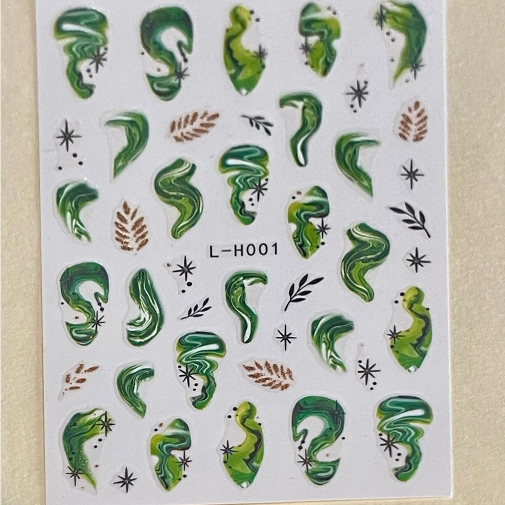 Colorful Marble Style Nail Sticker Set - Picture 6 of 16